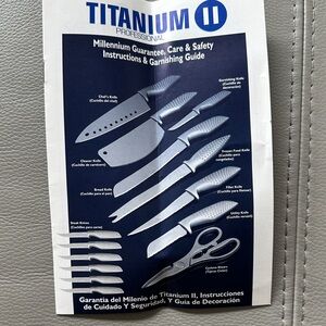 Titanium Professional II Knife Set - Silver (14 piece)